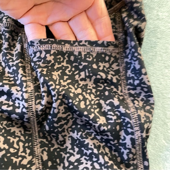 X by Gottex Leggings Black Brown Abstract Print High Rise Stretchy Size XL - Picture 8 of 12